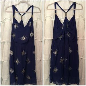 WHBM Navy blue dress